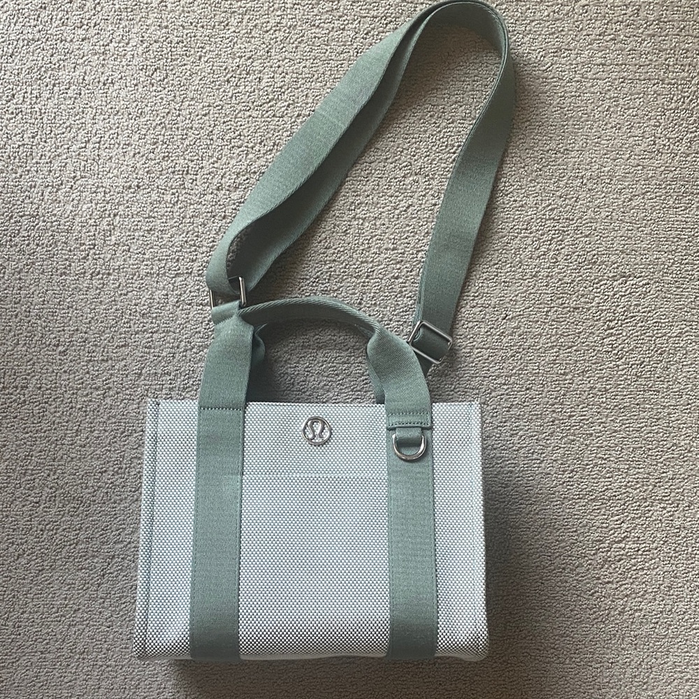 lululemon athletica Green and Gray Crossbody Bag